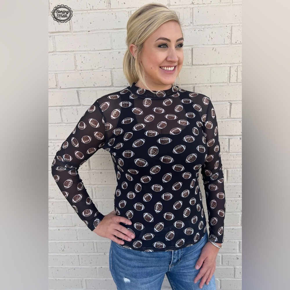 Sterling Kreek - Girls of Fall Mesh Football Top